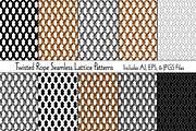Twisted Rope Lattice Patterns, a Pattern Graphic by Melissa Held Designs (Thumbnail 1 of 4)