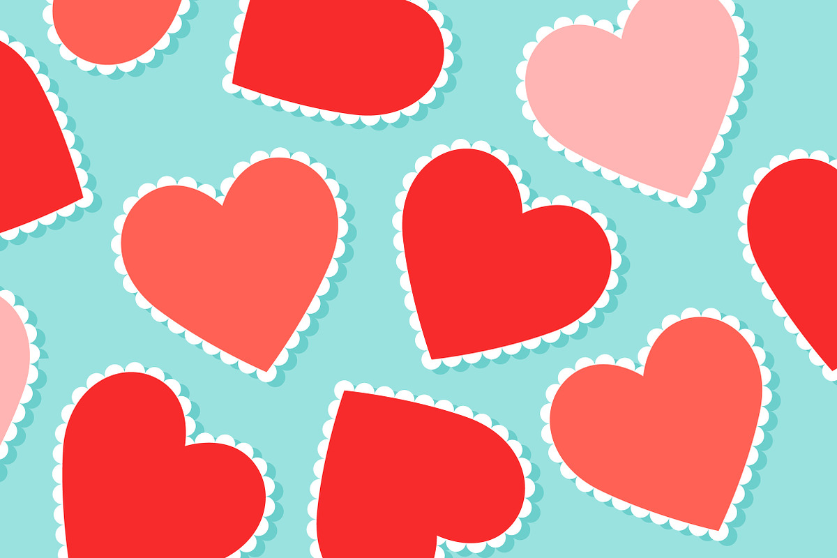 Vector Valentine's Day Hearts, an Illustration by Sarah Hearts (Photo 3 of 3)