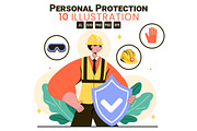 10 Personal Protection Illustration, a Person Illustration by denayunebgt (Thumbnail 1 of 4)