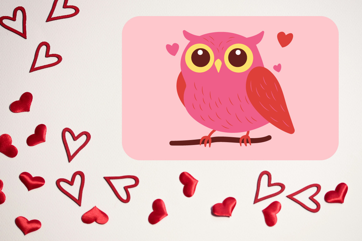 8 Cute Colorful Owl Bird in Love, an Animal Illustration by jongcreative (Photo 6 of 6)
