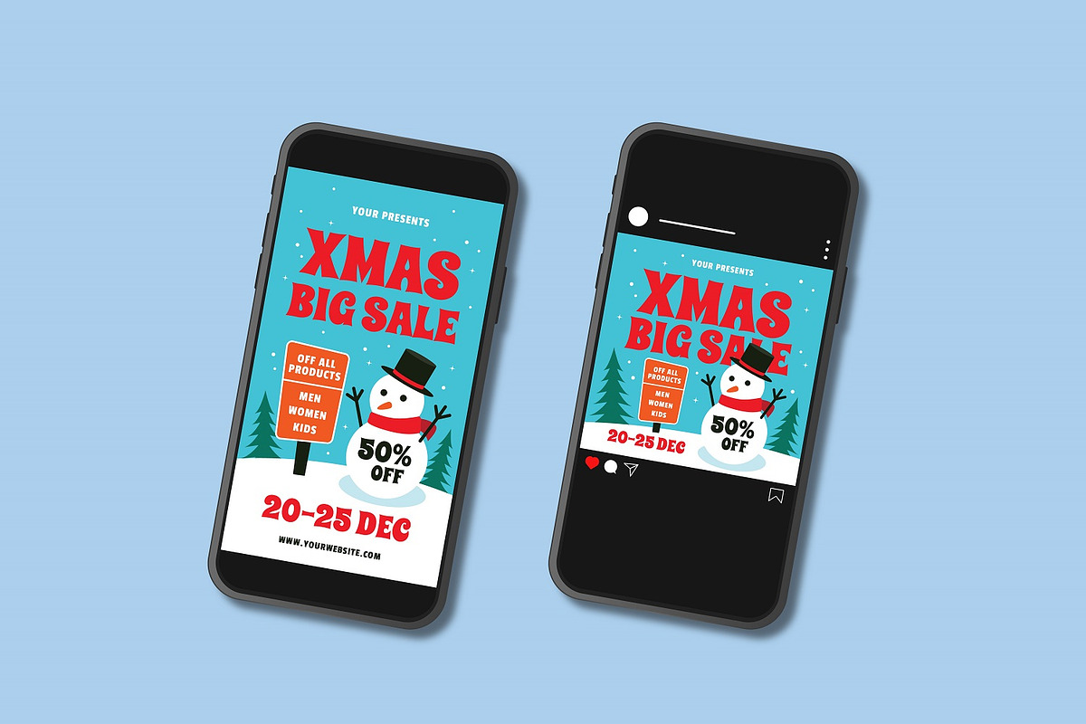 Xmas Big Sale Flyer Set, a Flyer Template by Patria Ari (P4tcreativa) (Photo 3 of 4)