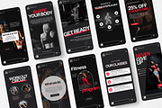 Fitness Instagram Templates Bundle, a Social Media Template by DigiPax (Thumbnail 5 of 12)
