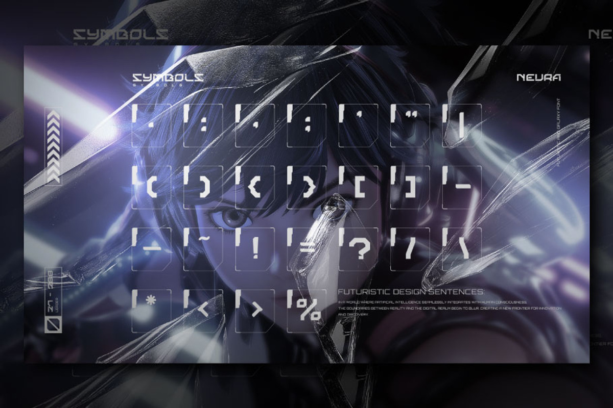 NEURA - Futuristic & Galaxy Font, a Font by Brainwave (Photo 6 of 9)