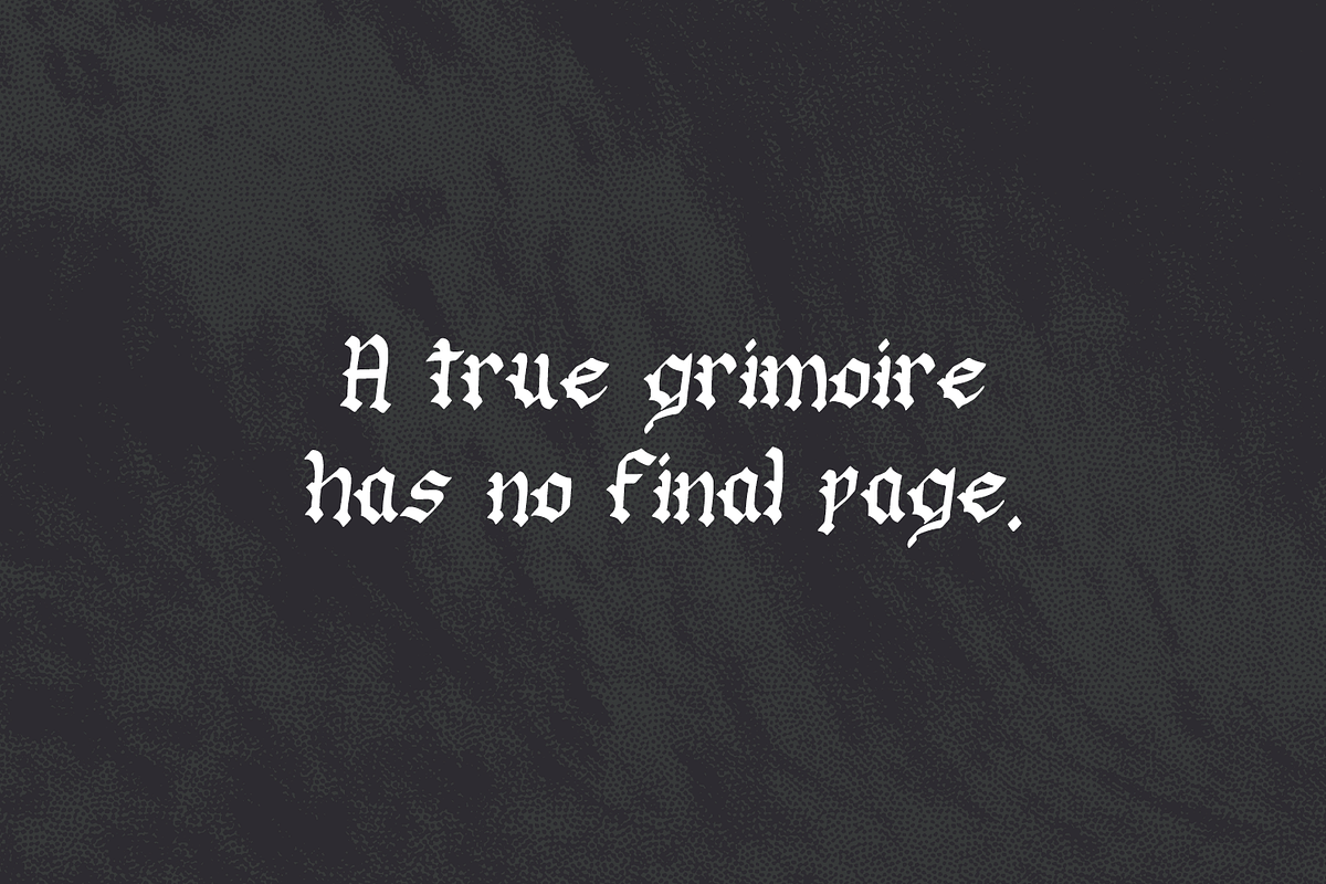 Darkmoon Blackletter Font, a Blackletter Font by Beck McCormick (Photo 2 of 10)