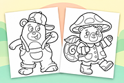 Cute Bear Coloring Pages – Volume 2, an Animal Illustration by Inkivelle Studio (Thumbnail 2 of 3)