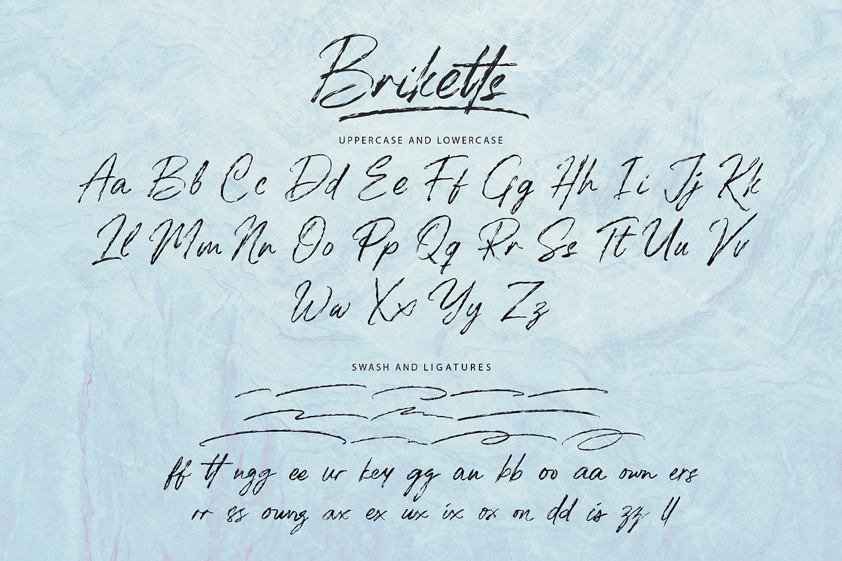 Briketts - Brush Rough Display Font, a Script Font by overlaytemplates (Photo 4 of 5)