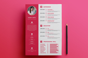 Clean CV / Resume PSD Template