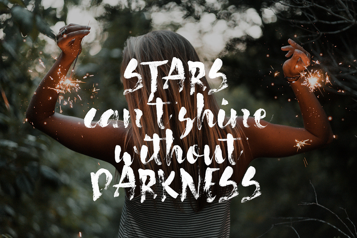 Going Black SVG font preview 8