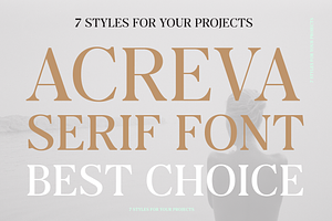 Acreva: Universal Serif Font