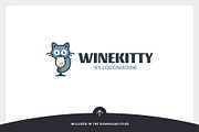 Wine Kitty Logo Template, a Branding & Logo Template by LOGOMAGINE (Thumbnail 14 of 16)