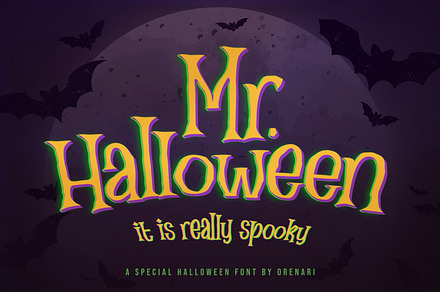 Mr. Halloween Font, a Blackletter Font by Orenari