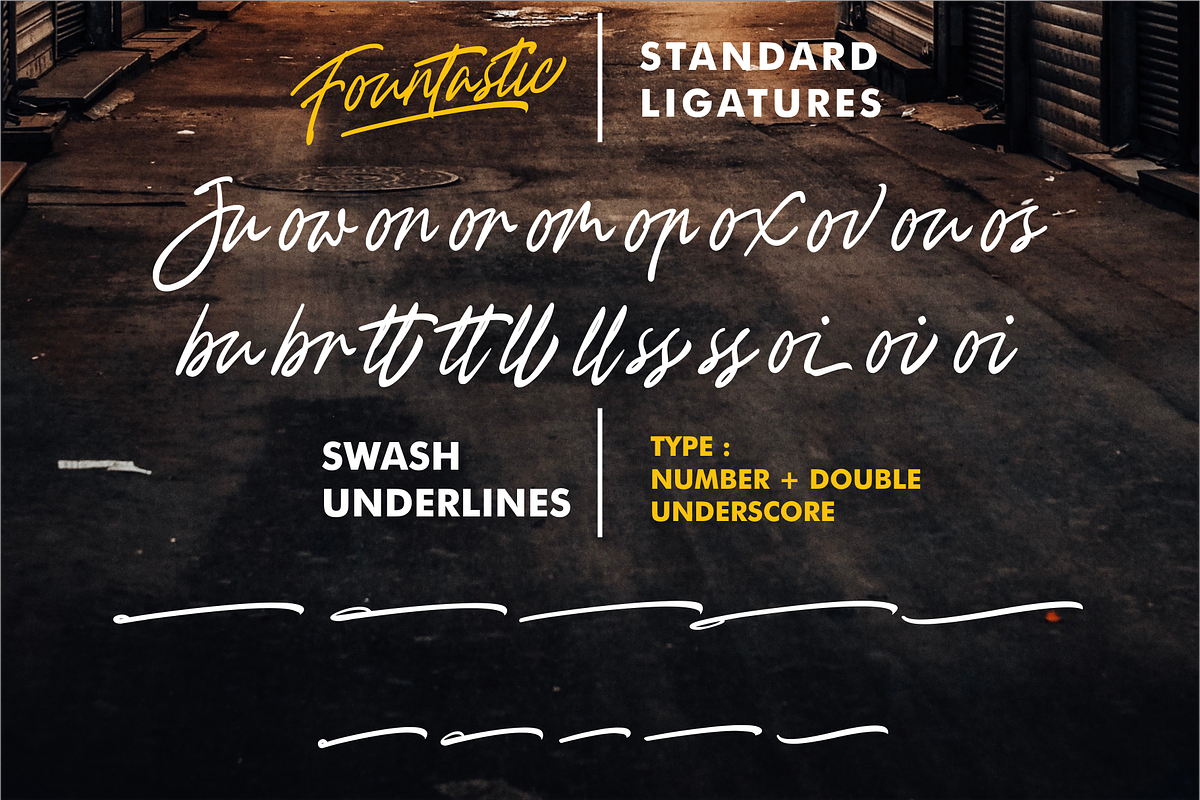 Fountastic Script, a Script Font by Hanaksara Studio (Photo 11 of 12)
