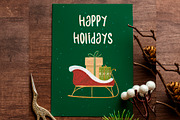 Crayon Christmas Clipart Set | png, a Seasonal Illustration by Marine art (Thumbnail 4 of 4)
