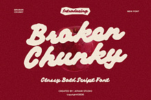 Broken Chunky - Bold Script Font
