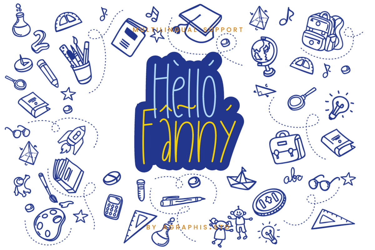 Hello Fanny Display Font, a Sans Serif Font by KennedyStudio (Photo 4 of 8)