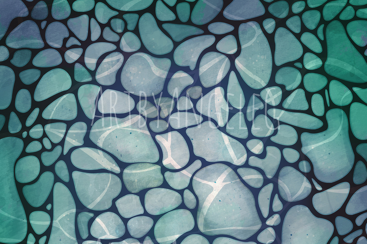 Koi Pond elements PNG clip-art Set, an Animal Illustration by Art by Angele G (Photo 4 of 6)
