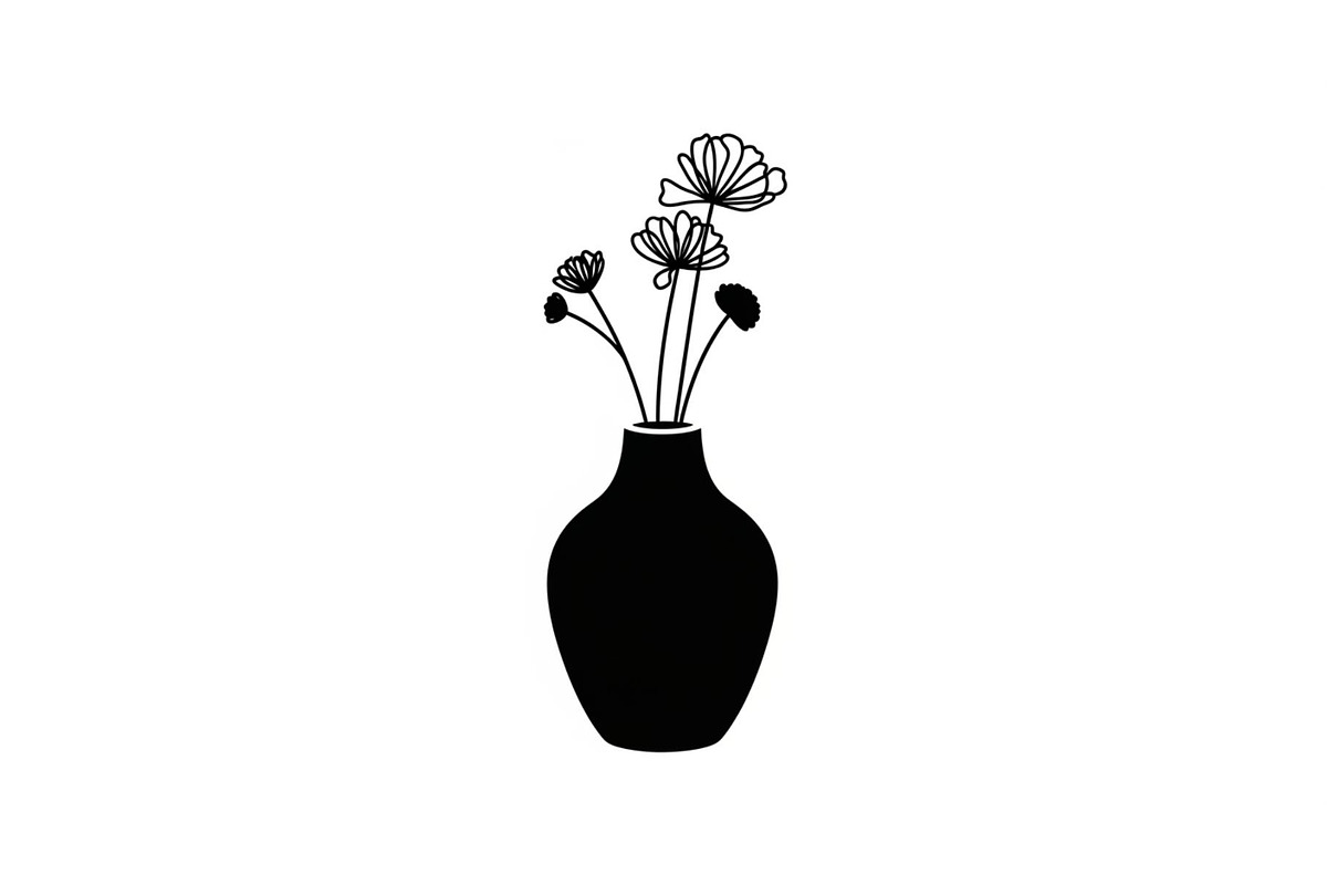 Flower Vase Silhouette Vector Bundle, an Illustration by Designs_River (Photo 30 of 51)