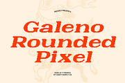 Galeno Rounded Pixel, a Serif Font by Craft Supply Co. (Thumbnail 1 of 8)