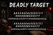 Deadly Target, a Blackletter Font by Yoga Letter (Thumbnail 9 of 9)