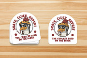 retro cool skateboarder chicken, a Branding & Logo Template by Judsart (Thumbnail 3 of 3)