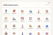 3D Building Icons, an Emoji Icon by River Visual (Thumbnail 2 of 5)