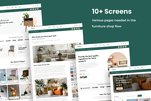 Website Template React For Furniture