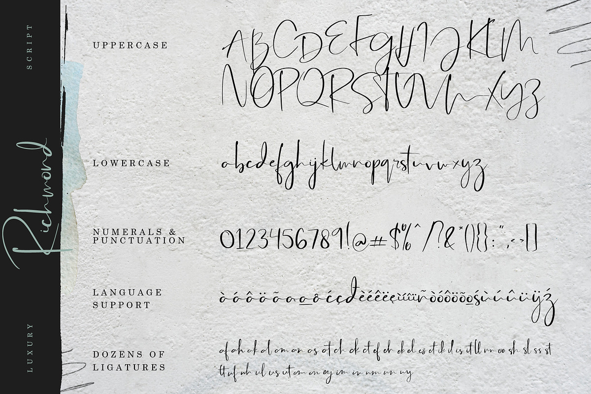 Richmond Luxury Font preview 8