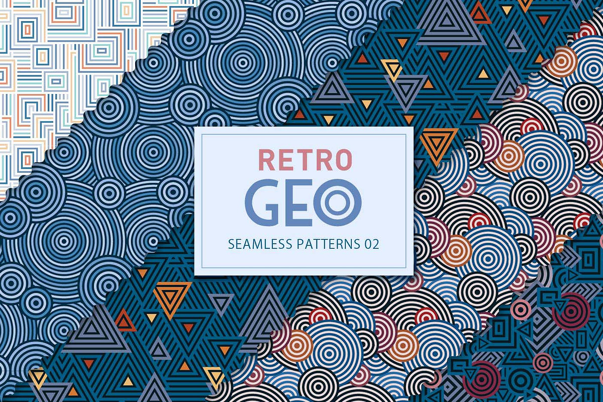 Retro Geo 02, a Pattern Graphic by Crystal Line (Photo 1 of 7)