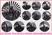 Worker Silhouette Vector Set, an Illustration by musafir_fashion (Thumbnail 1 of 21)