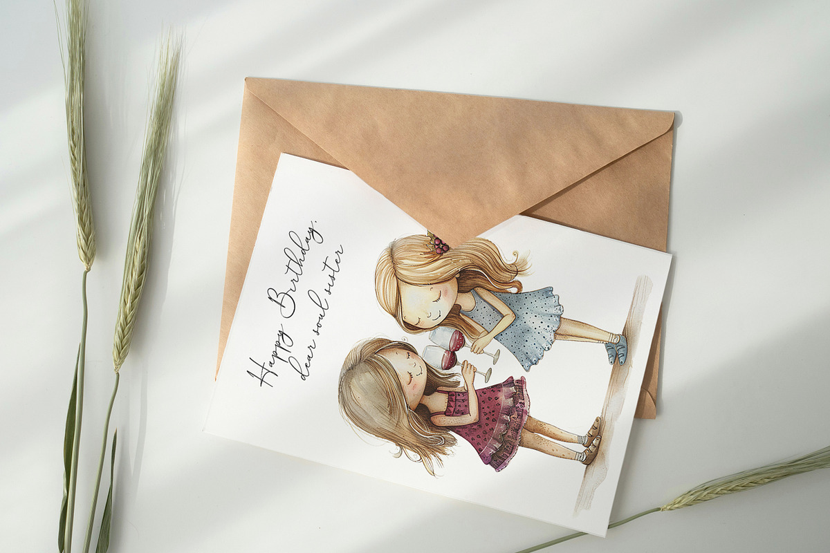 Whimsical People Clipart Bundle, a Person Illustration by PaintPixelCo (Photo 9 of 15)