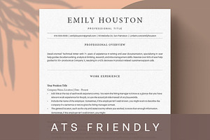 ATS Friendly Resume Template, a Resume Template by UX-group