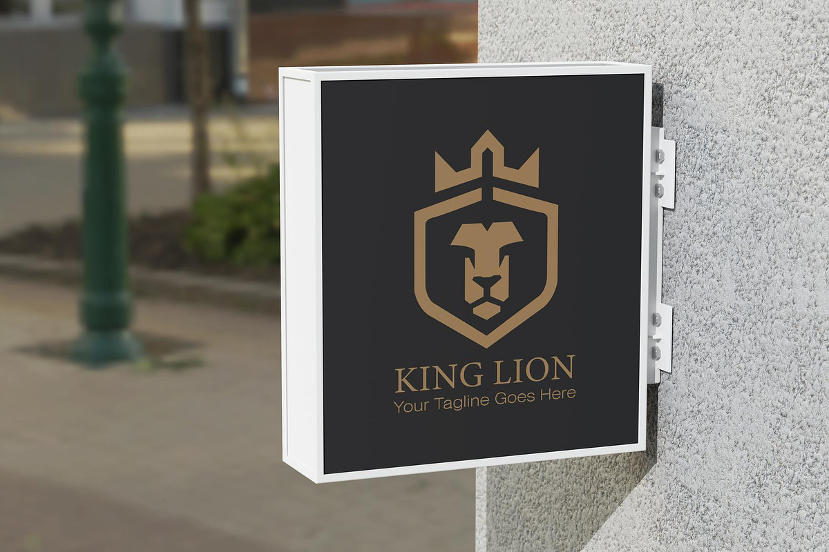 Custom King Lion Logo Design, a Branding & Logo Template by YUDesignStore (Photo 8 of 8)