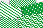 Green and White Digital Papers, a Pattern Graphic by The Digital Download Shop (Thumbnail 2 of 3)