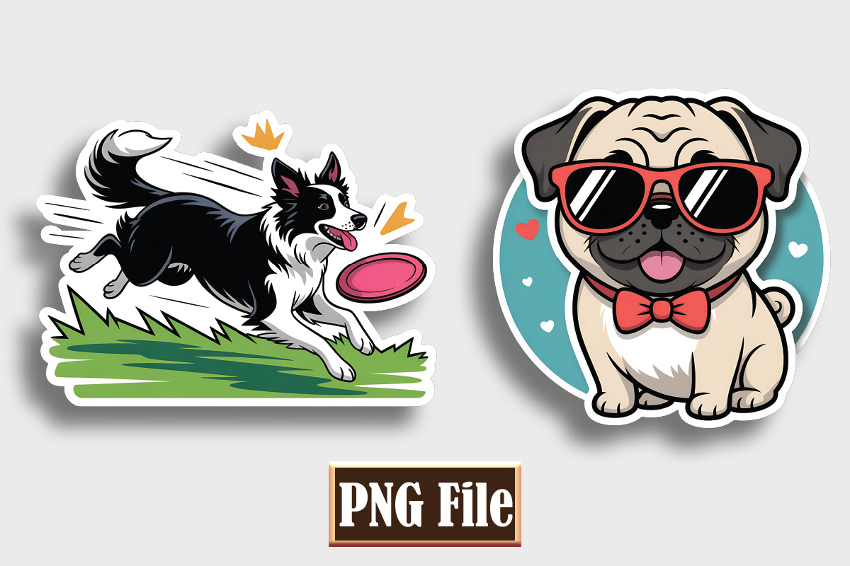 Cat and Dog Stickers Bundle, an Animal Illustration by protabsorkar11 (Photo 4 of 4)