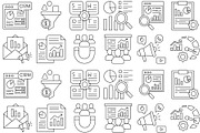 Business Management Vector Icons, an Outline Icon by Vector Portal (Thumbnail 6 of 6)