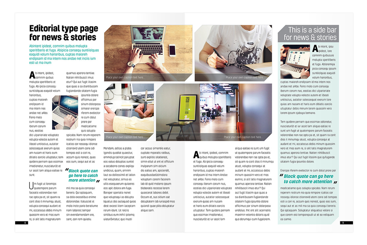 Magazine Template InDesign 01, a Magazine Template by Love Graphic Design (Photo 13 of 28)