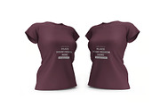 Woman Shirt Mockup Template Set, a Shirt Mockup by DesignRushMarket (Thumbnail 3 of 11)