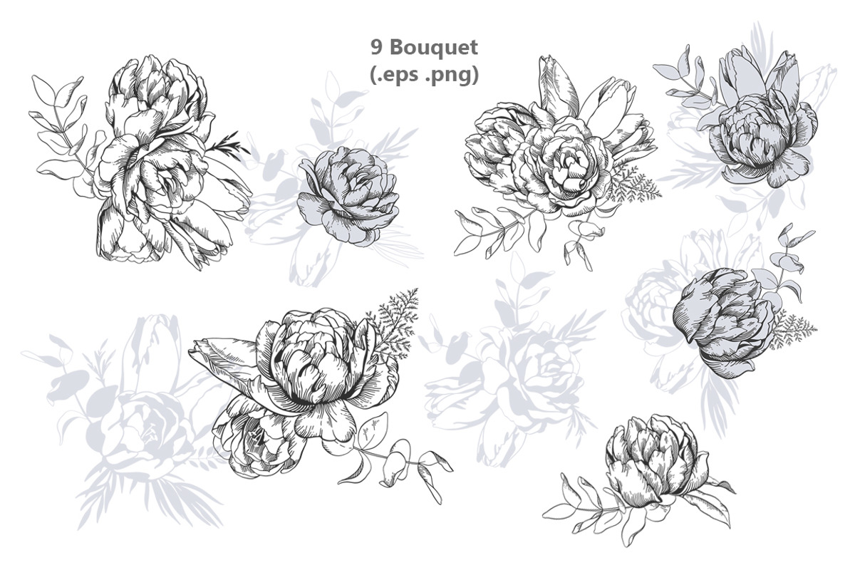Flowers in line, an Illustration by katyabuslaeva (Photo 4 of 7)