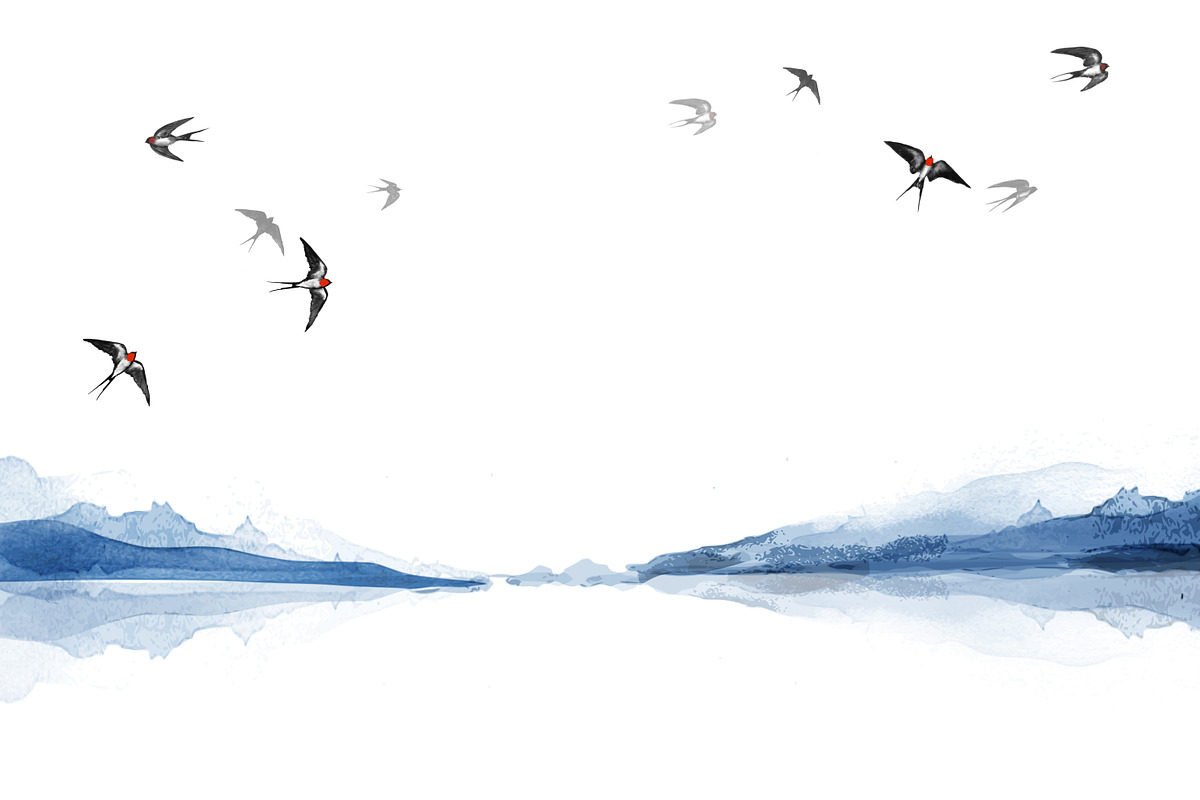 Sumi-e ink painting. Minimalism., an Illustration by Elina_Li (Photo 17 of 38)