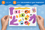 Cut and Glue Sea Animals for Kids, an Education Illustration by Ksenya Savva (Thumbnail 3 of 6)
