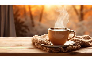 cup hot coffee drink steamy ai, a Food & Drink Photo by pikepicture