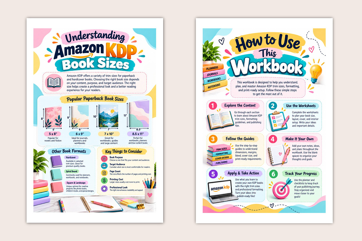 Amazon KDP Trim Size Mastery, a Stationery Template by Designmela01 (Photo 5 of 5)