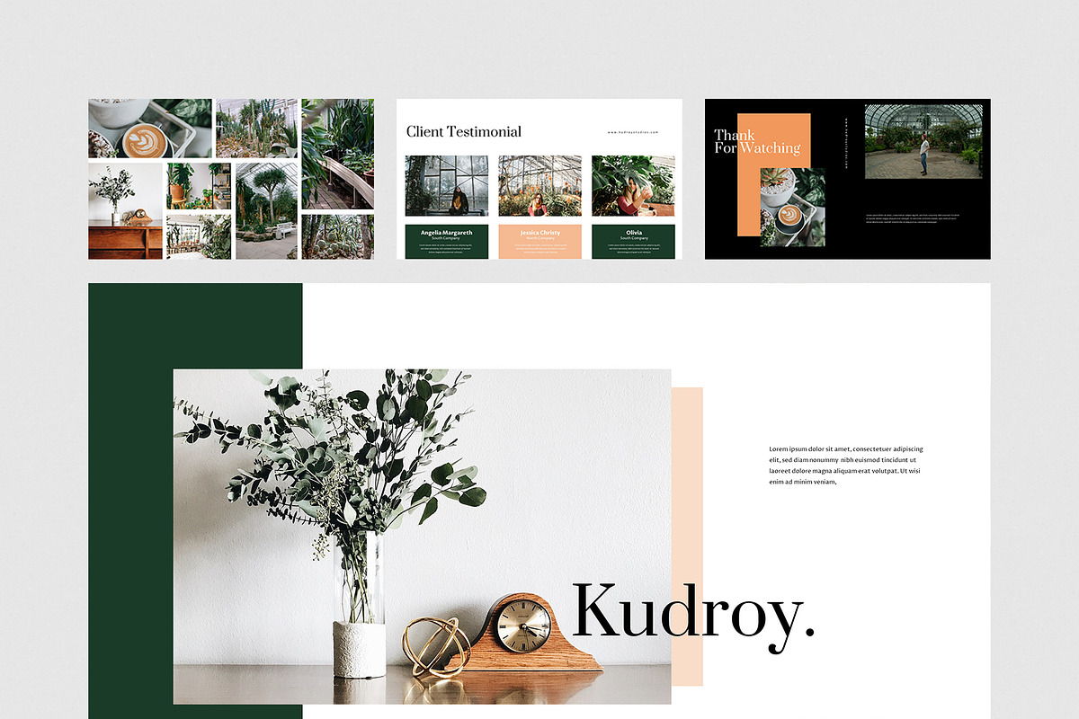 Kudroy - Botanicals Powerpoint, a Presentation Template by eunavia (Photo 7 of 7)