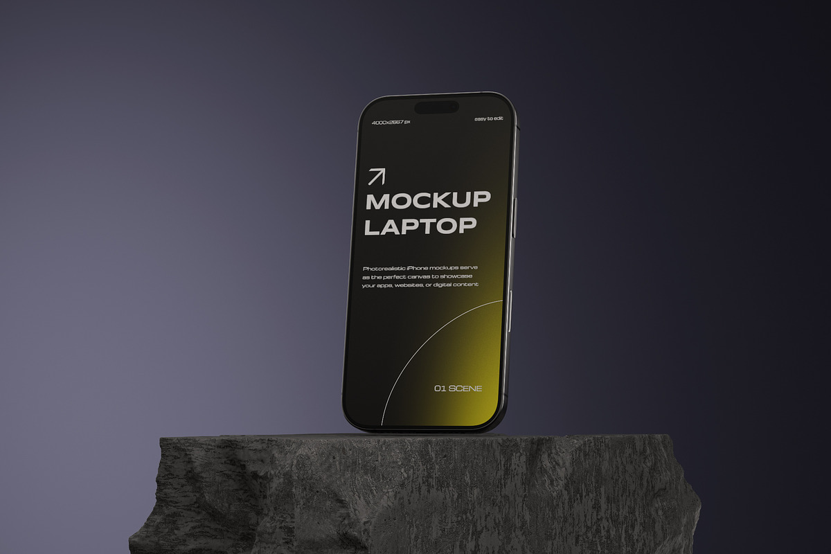 Phone Mockup - 4 Scenes, an iPhone Mockup by Pixel_Vision_Store (Photo 3 of 3)