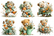 Spring Teddy Bear Illustration Bundl, an Illustration by Daily.Designs (Thumbnail 4 of 8)
