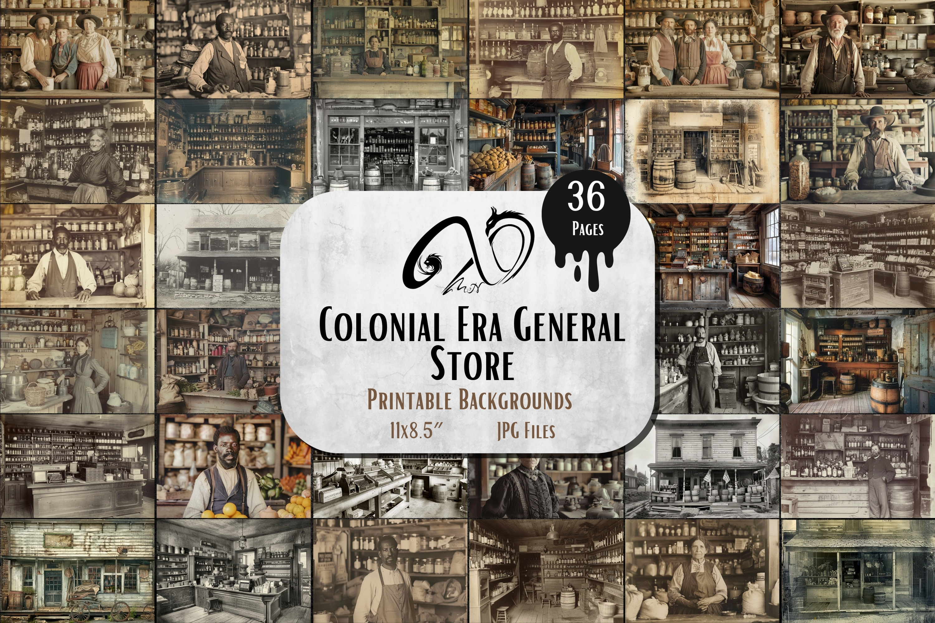 Vintage Photo Colonial Era, a Background Graphic by NiiiNArt