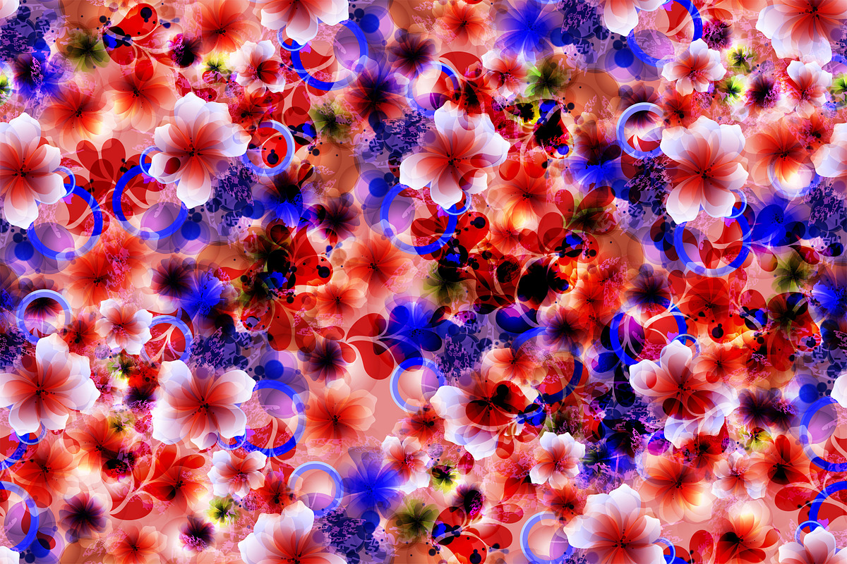 fancy flower, a Pattern Graphic by AAN Seamless Shop (Photo 1 of 3)