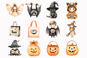 Neutral Halloween Clipart, an Illustration by Design Market (Thumbnail 2 of 5)