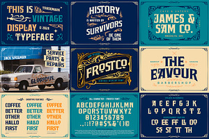 Vintage Font Bundle 4