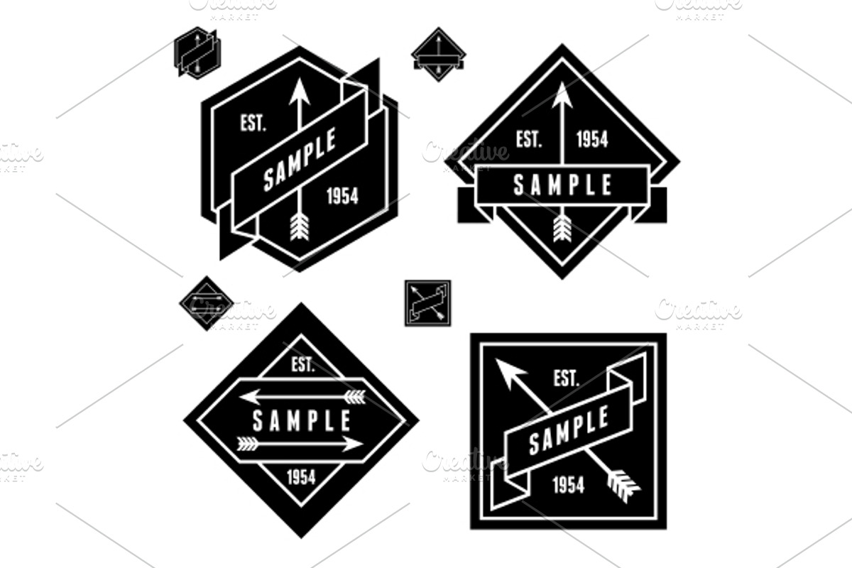 8 Badges With Arrows, a Branding & Logo Template by Ezepov (Photo 2 of 3)